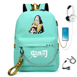 Demon Slayer Kimetsu no Backpack with USB Port