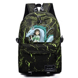 Anime Spirited Away Mochila High Schoolbag Casual Teenger Packsack