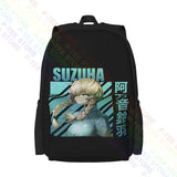 Steins Gate Suzuha Amane Large Capacity Backpack Vintage Art Print