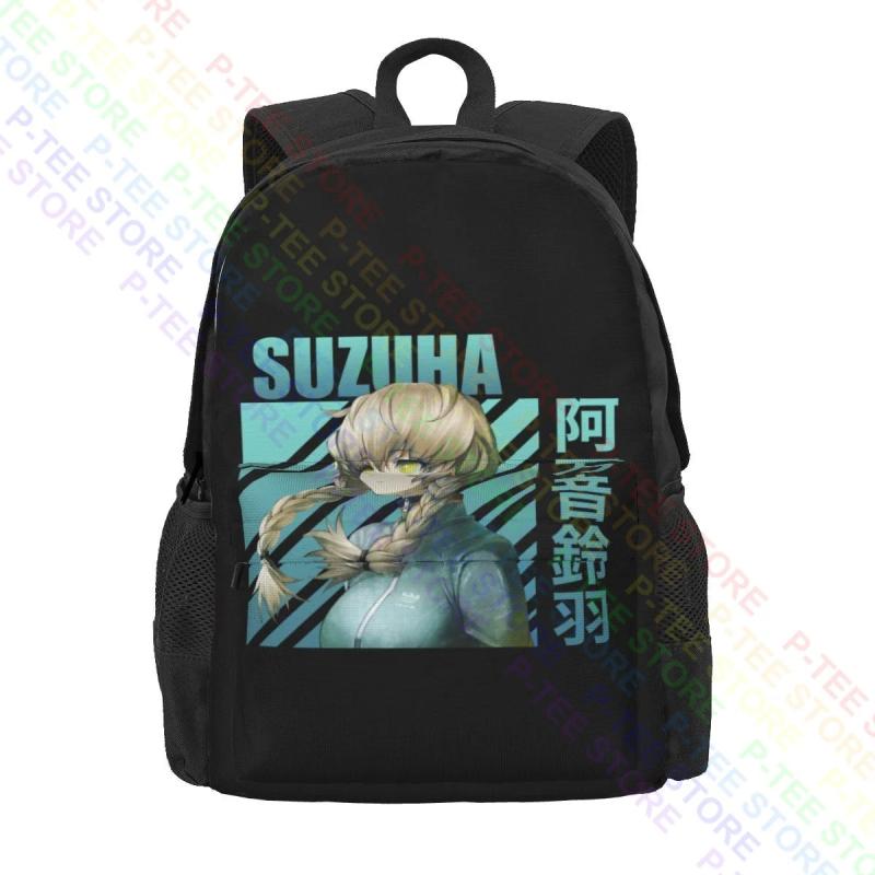 Steins Gate Suzuha Amane Large Capacity Backpack Vintage Art Print