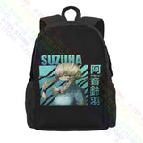 Steins Gate Suzuha Amane Large Capacity Backpack Vintage Art Print