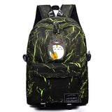 Anime Totoro Backpack Schoolbag Unisex Casual High Packsack Mochila