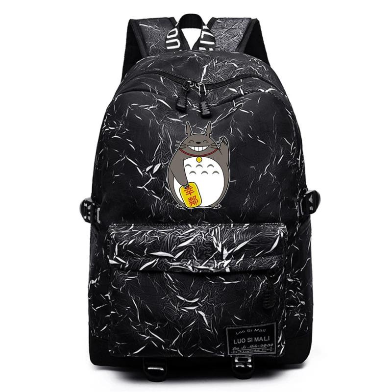 Anime Totoro Backpack Schoolbag Unisex Casual High Packsack Mochila