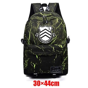 Danganronpa Unisex Fabric Backpack Zip Student Schoolbag