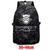 Danganronpa Unisex Fabric Backpack Zip Student Schoolbag