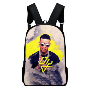 Daddy Yankee Zipper Bag Students Backpack Casual School Bag
