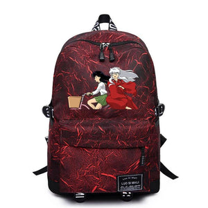 Anime Inuyasha Schoolbag High Teenger Casual Unisex Packsack Mochila