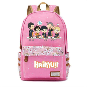 Anime Haikyuu!! Canvas Casual Schoolbag Teenger Mochila Unisex Travel Bag