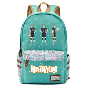 Anime Haikyuu!! Teenger Zip Packsack Casual Backpack Unisex Student 