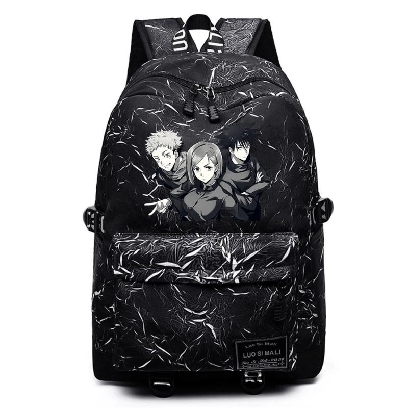 Anime Jujutsu Kaisen Casual Backpack Unisex Student Travel Schoolbag
