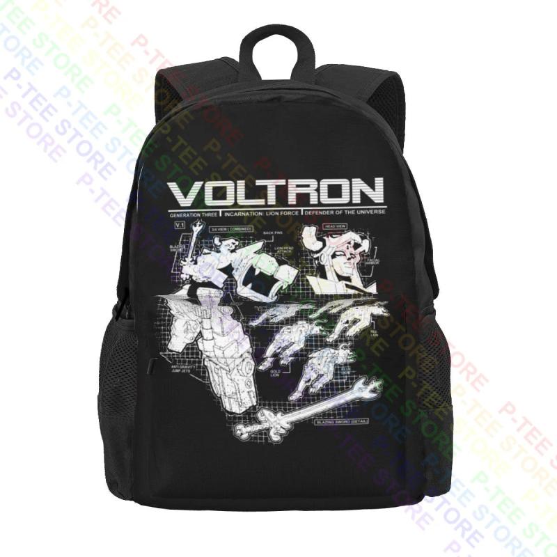 Voltron Schematics Gen Three Lion Force Backpack Swim Bag Travel