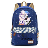 Re:Zero Zip Packsack Casual Backpack Unisex Student Schoolbag