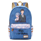 Re:Zero Zip Packsack Casual Backpack Unisex Student Schoolbag