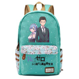 Re:Zero Zip Packsack Casual Backpack Unisex Student Schoolbag