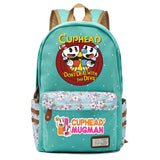 Anime Cuphead Teenger Zipper Packsack Casual Backpack Unisex Student