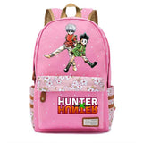 Anime Hunter Hunter Canvas Backpack Casual Pink Schoolbag Travel Laptopbag