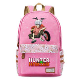 Anime Hunter Hunter Canvas Backpack Casual Pink Schoolbag Travel Laptopbag