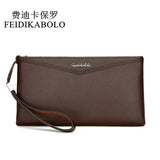 Men Wallets Male Purse Clutch Zipper Leather Handy Bag Carteira