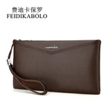 Men Wallets Male Purse Clutch Zipper Leather Handy Bag Carteira