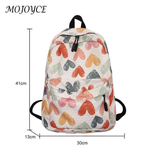 Casual Graffiti School Backpack for Girls Student Schoolbag