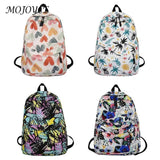 Casual Graffiti School Backpack for Girls Student Schoolbag