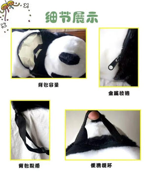 Casual Panda Backpack for Kids Unisex