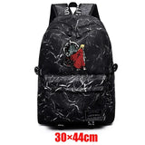 Fullmetal Alchemist Packsack Fabric Unisex Backpack Zip Teenager Schoolbag