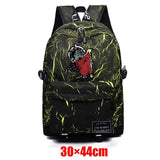 Fullmetal Alchemist Packsack Fabric Unisex Backpack Zip Teenager Schoolbag