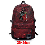 Fullmetal Alchemist Packsack Fabric Unisex Backpack Zip Teenager Schoolbag