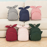 Kids Lattice Backpack Double Shoulder Bag