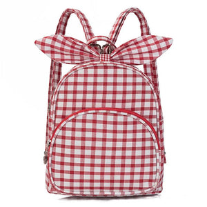 Kids Lattice Backpack Double Shoulder Bag