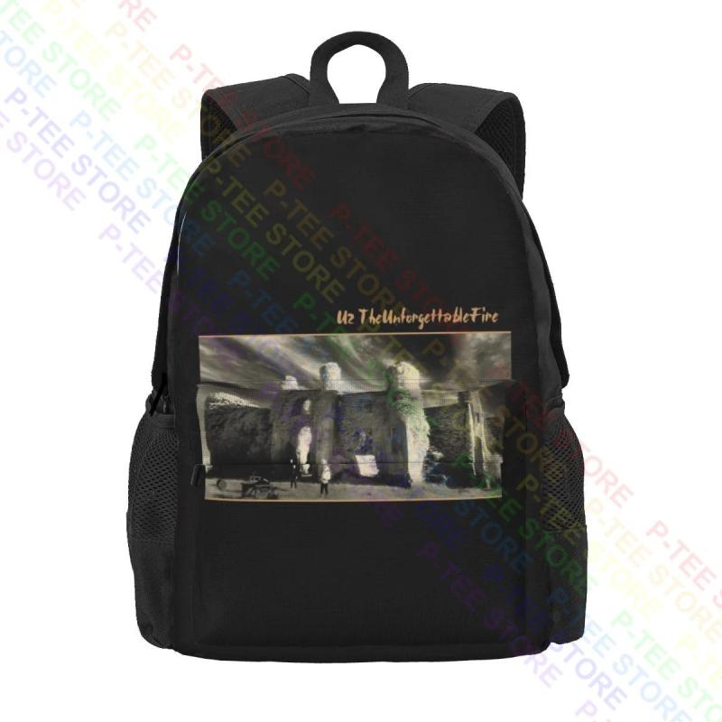 U2 The Unforgettable Fire Album Rock Band Large Capacity Backpack