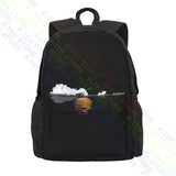Guitar Lake Shadow Lover Papillion Dog Backpack