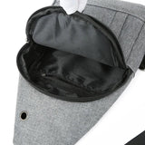 Small Sling Backpack Crossbody Chest Shoulder Bag with Earphone Hole