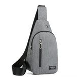 Small Sling Backpack Crossbody Chest Shoulder Bag with Earphone Hole