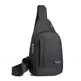 Small Sling Backpack Crossbody Chest Shoulder Bag with Earphone Hole