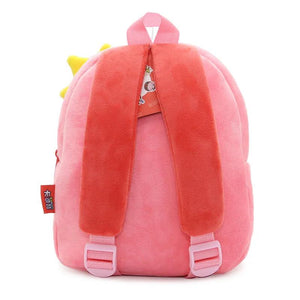 Kids Plush Animal Toddler Backpack, Small Daycare Book Bag