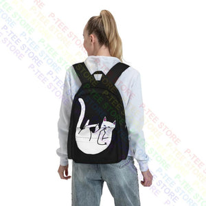 Retro Lord Nermal Backpack with Large Capacity