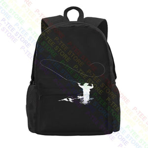 Fly Fishing Mens Fish Rod Hook Worm Bait Large Capacity Backpack