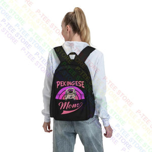 Pekingese Mom Large Capacity Backpack Gymnast Bag for Travel