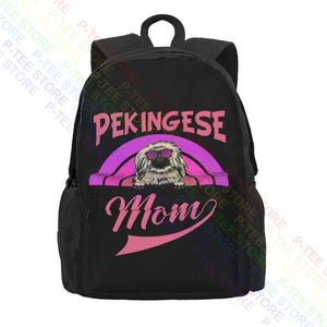 Pekingese Mom Large Capacity Backpack Gymnast Bag for Travel
