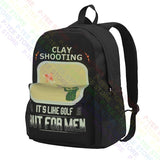 Clay Shooting Golf for Men Large Capacity Backpack