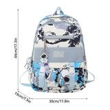 Girls Lightweight Graffiti School Backpack