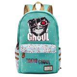 Anime Tokyo Ghoul Zip Print Backpack Student Schoolbag Canvas Packsack