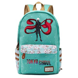 Anime Tokyo Ghoul Zip Print Backpack Student Schoolbag Canvas Packsack