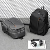 Grey Outdoor Sports Backpack for Youth School Men's Business Casual Laptop Bag