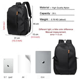 Grey Outdoor Sports Backpack for Youth School Men's Business Casual Laptop Bag