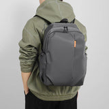 Grey Outdoor Sports Backpack for Youth School Men's Business Casual Laptop Bag