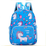 Kids Unicorn Printing Backpack Pink Purple School Bag