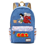 Inuyasha Anime Print Backpack Student Schoolbag Canvas Packsack